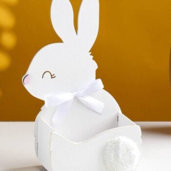 Intra απο ξύλο plywood 3mm-4mm πάχος – ξύλο Διακόσμησης Πασχαλινό Μπάνι Flower Box 25x30 cm INTRAVECTRY-MY547748 - Image 3