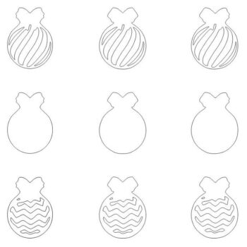 Intra απο ξύλο plywood 3mm-4mm πάχος – ξύλο αποκοπής χριστουγεννιάτικου δέντρου με μπάλα 35x40 cm INTRAVECTRY-MY558864 - Image 2