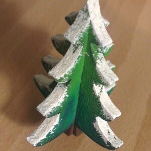 Intra απο ξύλο plywood 3mm-4mm πάχος – Συμπλεκόμενο ξύλο Χριστουγεννιάτικου Δέντρου 15x20 cm INTRAVECTRY-MY550520