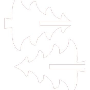 Intra απο ξύλο plywood 3mm-4mm πάχος – Συμπλεκόμενο ξύλο Χριστουγεννιάτικου Δέντρου 30x30 cm INTRAVECTRY-MY547790 - Image 2