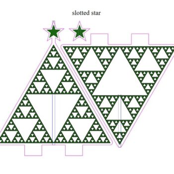 Intra απο ξύλο plywood 3mm-4mm πάχος – ξύλο Χριστουγεννιάτικου δέντρου με ακρυλική τρυπητή 20x20 cm INTRAVECTRY-MY550522 - Image 2