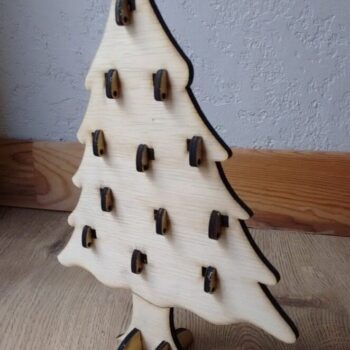 Intra απο ξύλο plywood 3mm-4mm πάχος – ξύλο Ημερολογίου Advent Χριστουγεννιάτικου Δέντρου 40x40 cm INTRAVECTRY-MY547794 - Image 1