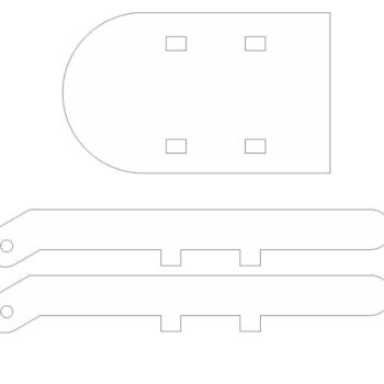 Intra απο ξύλο plywood 3mm-4mm πάχος – Χριστουγεννιάτικο Μίνι ξύλο έλκηθρου 40x45 cm INTRAVECTRY-MY558904 - Image 4