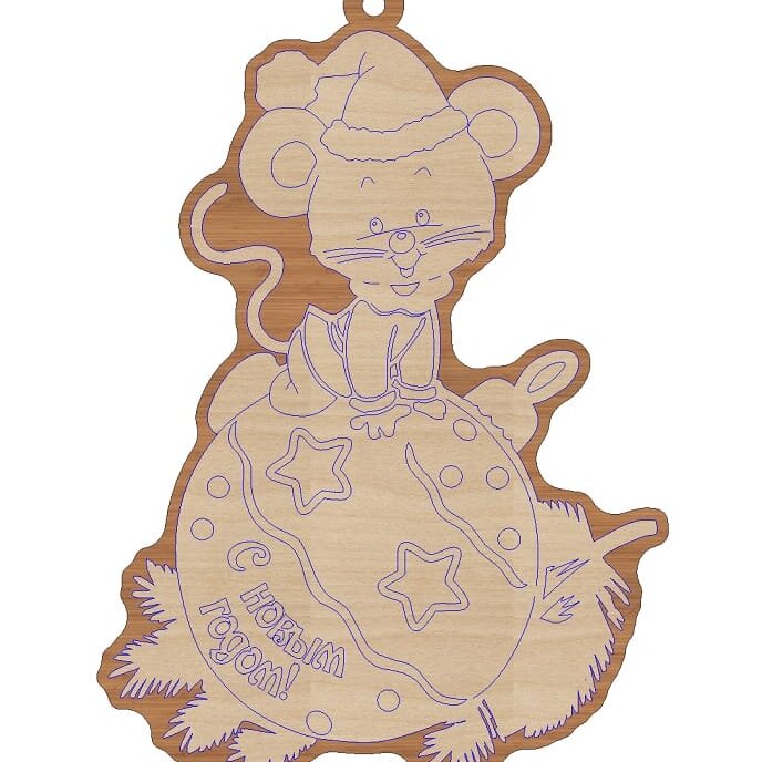 Intra απο ξύλο plywood 3mm-4mm πάχος – ξύλο Χριστουγεννιάτικων μπιχλιμπιδιών Cat On Ball 30x35 cm INTRAVECTRY-MY550438