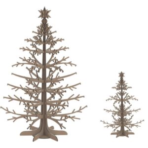 Intra απο ξύλο plywood 3mm-4mm πάχος – ξύλο χριστουγεννιάτικου δέντρου με εμπλοκή στολίδι 15x15 cm INTRAVECTRY-MY549638