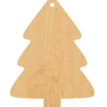 Intra απο ξύλο plywood 3mm-4mm πάχος – Ξύλινο χριστουγεννιάτικο δέντρο σε σχήμα Ξύλινου χειροτεχνίας με τρύπα ξύλο DXF 30x30 cm INTRAVECTRY-MY548662 - Image 1