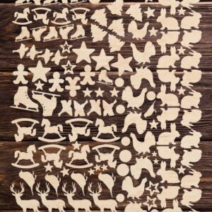 Intra απο ξύλο plywood 3mm-4mm πάχος – ξύλο Ξύλινα Μινιατούρα Χριστουγεννιάτικα ειδώλια 15x15 cm INTRAVECTRY-MY547929
