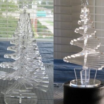 Intra απο ξύλο plywood 3mm-4mm πάχος – Ακρυλικό ξύλο Χριστουγεννιάτικου Δέντρου 30x35 cm INTRAVECTRY-MY547950 - Image 1