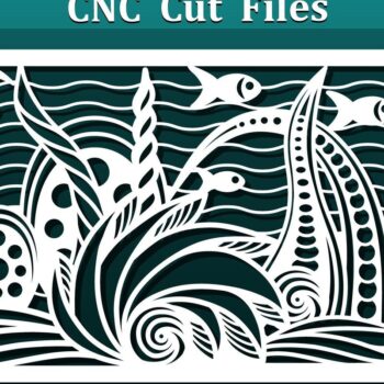 Intra απο ξύλο plywood 3mm-4mm πάχος – Underwater World Wall Art Panel Lasercut Δίασταση  40x30 cm INTRAFABR-32966371 - Image 1