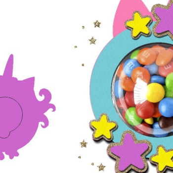 Intra απο ξύλο plywood 3mm-4mm πάχος – Καραμέλα Μονόκερος Δίασταση  20x20 cm INTRAFABR-100402383 - Image 1