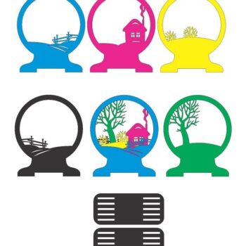 Intra απο ξύλο plywood 3mm-4mm πάχος – ξύλο πολλαπλών στρώσεων Winter Night Light Lamp 50x60 cm INTRAVECTRY-MY554946 - Image 4