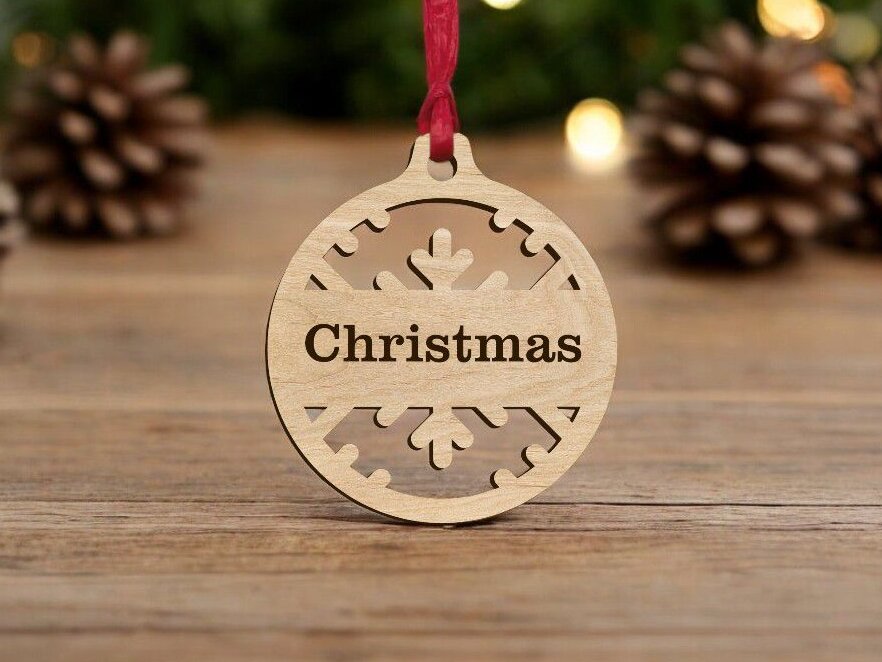 Intra απο ξύλο plywood 3mm-4mm πάχος – Εξατομικευμένο μπιχλιμπίδι Χριστουγεννιάτικου Δέντρου 30x35 cm INTRAVECTRY-MY549081