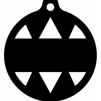 Intra απο ξύλο plywood 3mm-4mm πάχος – Προσαρμοσμένο χριστουγεννιάτικο στολίδι 25x25 cm INTRAVECTRY-MY549082 - Image 3