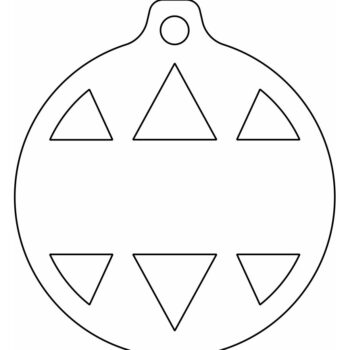 Intra απο ξύλο plywood 3mm-4mm πάχος – Προσαρμοσμένο χριστουγεννιάτικο στολίδι 25x25 cm INTRAVECTRY-MY549082 - Image 4