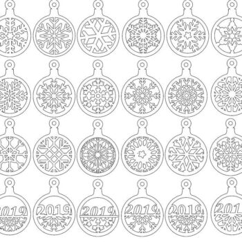 Intra απο ξύλο plywood 3mm-4mm πάχος – Μπάλες Χιονιού για Πρωτοχρονιάτικο ξύλο 40x45 cm INTRAVECTRY-MY549296 - Image 2