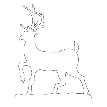 Intra απο ξύλο plywood 3mm-4mm πάχος – ξύλο χειροτεχνίας αποκοπής σχήματος ελαφιού 25x30 cm INTRAVECTRY-MY549627 - Image 2