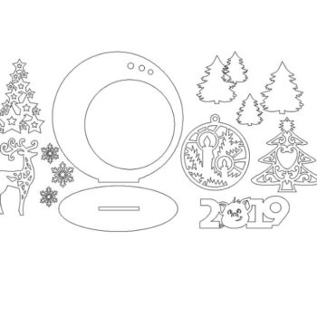 Intra απο ξύλο plywood 3mm-4mm πάχος – ξύλο συλλογής αναμνηστικών πρωτοχρονιάς 15x15 cm INTRAVECTRY-MY549629 - Image 4