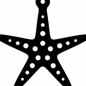 Intra απο ξύλο plywood 3mm-4mm πάχος – Στολίδι αστερίας 45x50 cm INTRAVECTRY-MY550066 - Image 3