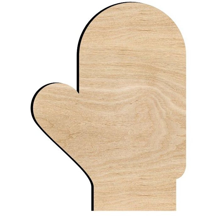 Intra απο ξύλο plywood 3mm-4mm πάχος – ξύλο σχήματος αποκοπής γαντιών 20x20 cm INTRAVECTRY-MY550419