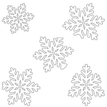 Intra απο ξύλο plywood 3mm-4mm πάχος – ξύλο σχήματος αποκοπής νιφάδας χιονιού 50x60 cm INTRAVECTRY-MY550420 - Image 2