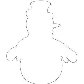 Intra απο ξύλο plywood 3mm-4mm πάχος – Ημιτελές ξύλο σχήματος αποκοπής χιονάνθρωπος 35x40 cm INTRAVECTRY-MY550424 - Image 2