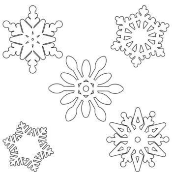 Intra απο ξύλο plywood 3mm-4mm πάχος – ξύλο Snowflake Cutout Shapes for Crafts 20x20 cm INTRAVECTRY-MY550425 - Image 2