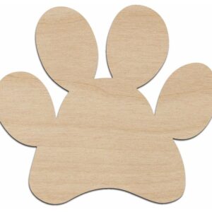 Intra απο ξύλο plywood 3mm-4mm πάχος – Σχήμα κοπής ξύλου εκτύπωσης ποδιών σκύλου για ξύλο χειροτεχνίας 10x10 cm INTRAVECTRY-MY551118