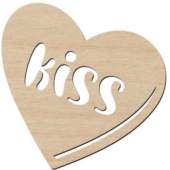 Intra απο ξύλο plywood 3mm-4mm πάχος – ξύλο ετικέτας κάρτας φιλιού σε σχήμα καρδιάς 35x40 cm INTRAVECTRY-MY561309 - Image 1