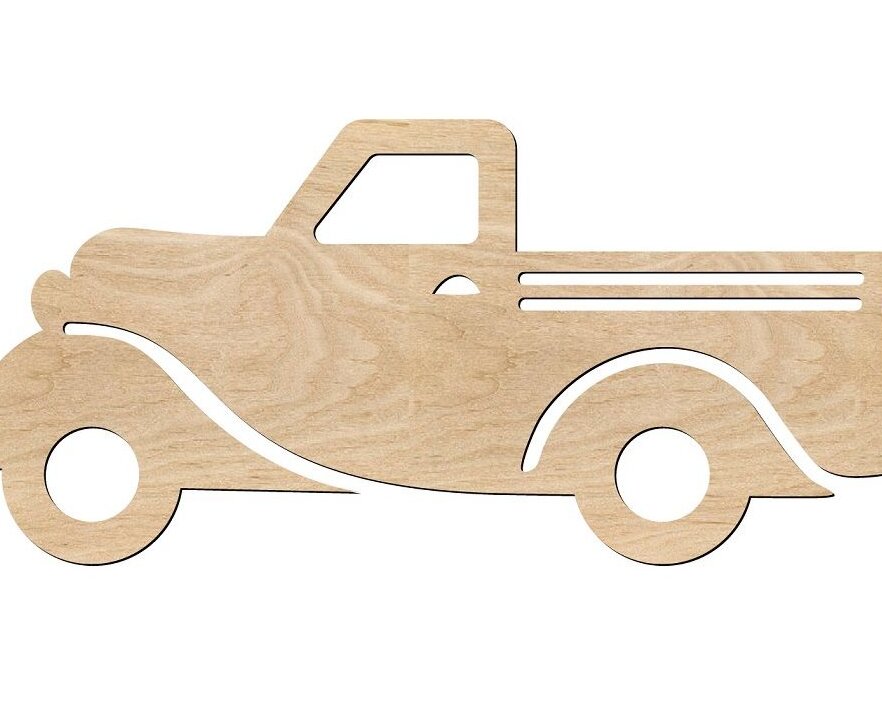 Intra απο ξύλο plywood 3mm-4mm πάχος – Φορτηγό Ημιτελές MDF Ξύλο Σχήματος ξύλο 25x30 cm INTRAVECTRY-MY561314