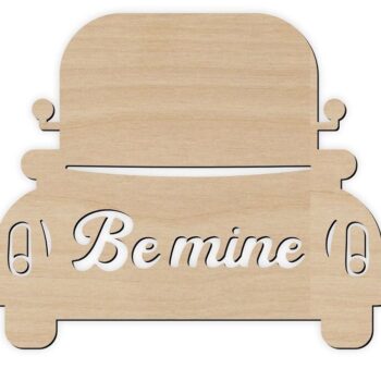 Intra απο ξύλο plywood 3mm-4mm πάχος – Be Mine Valentine Truck Delivery Sign Craft File 20x20 cm INTRAVECTRY-MY560553 - Image 1