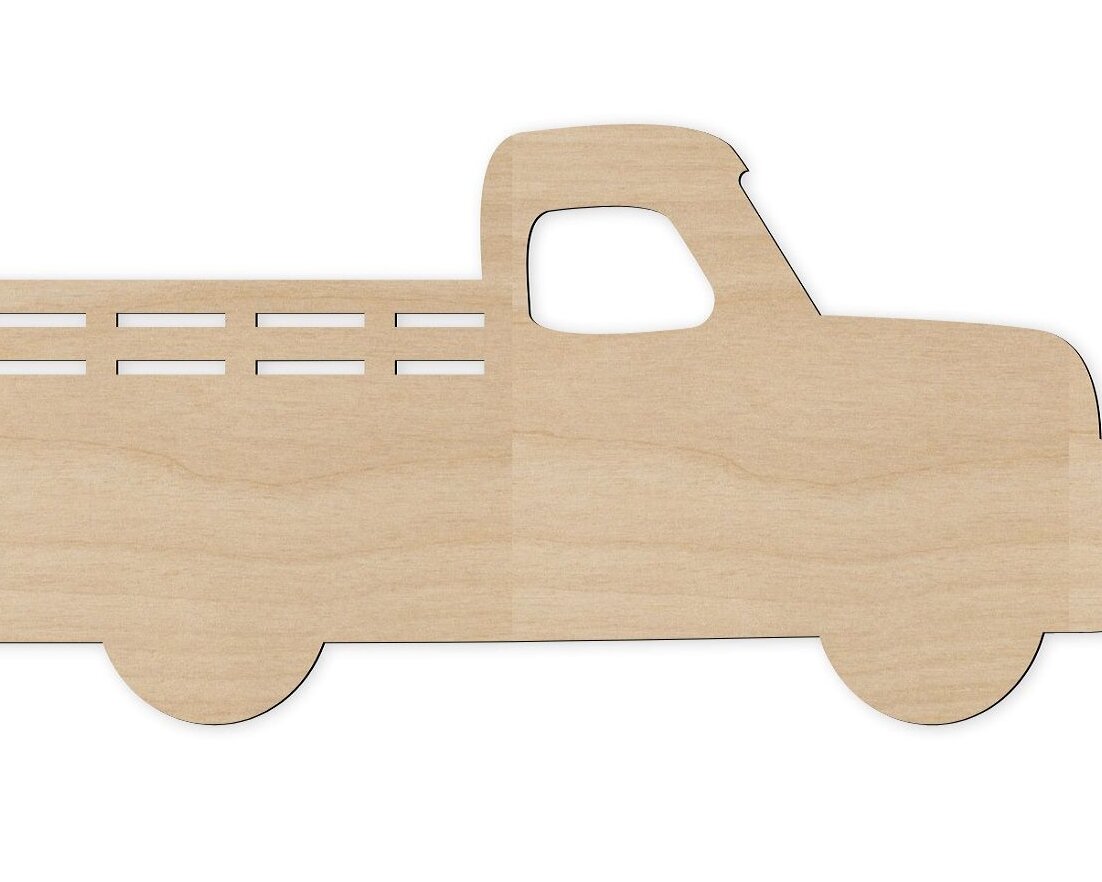 Intra απο ξύλο plywood 3mm-4mm πάχος – ξύλο πινακίδας Wood Truck 25x25 cm INTRAVECTRY-MY551166