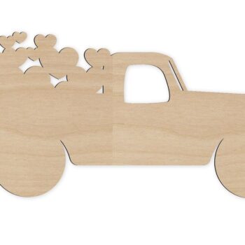 Intra απο ξύλο plywood 3mm-4mm πάχος – Loads of Love Heart Truck Wood Craft File 30x35 cm INTRAVECTRY-MY551167 - Image 1