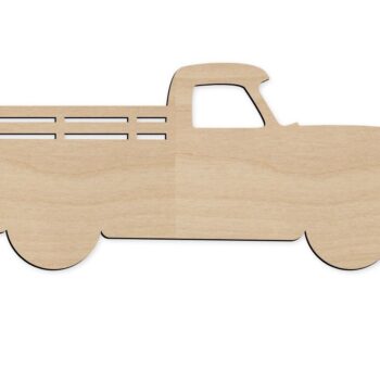 Intra απο ξύλο plywood 3mm-4mm πάχος – ξύλο αποκοπής ξύλου Pickup Truck 35x40 cm INTRAVECTRY-MY551169 - Image 1