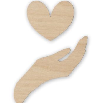 Intra απο ξύλο plywood 3mm-4mm πάχος – Ξύλο κοπής χεριών και καρδιάς για ξύλο χειροτεχνίας 10x10 cm INTRAVECTRY-MY561341 - Image 1