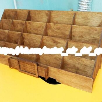 Intra απο ξύλο plywood 3mm-4mm πάχος – Ταξινόμηση μορφών ξύλου με ξύλο οργάνωσης γραφείου ημερολογίου 15x15 cm INTRAVECTRY-MY551237 - Image 1