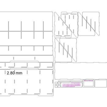 Intra απο ξύλο plywood 3mm-4mm πάχος – Ταξινόμηση μορφών ξύλου με ξύλο οργάνωσης γραφείου ημερολογίου 15x15 cm INTRAVECTRY-MY551237 - Image 2
