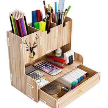 Intra απο ξύλο plywood 3mm-4mm πάχος – ξύλο Organizer Desktop Stationery Holder Pen 15x20 cm INTRAVECTRY-MY554915 - Image 3