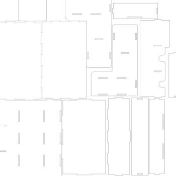 Intra απο ξύλο plywood 3mm-4mm πάχος – ξύλο Organizer Desktop Stationery Holder Pen 15x20 cm INTRAVECTRY-MY554915 - Image 4