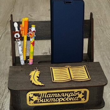 Intra απο ξύλο plywood 3mm-4mm πάχος – ξύλο Organizer Desk Stationery 30x30 cm INTRAVECTRY-MY559424 - Image 2