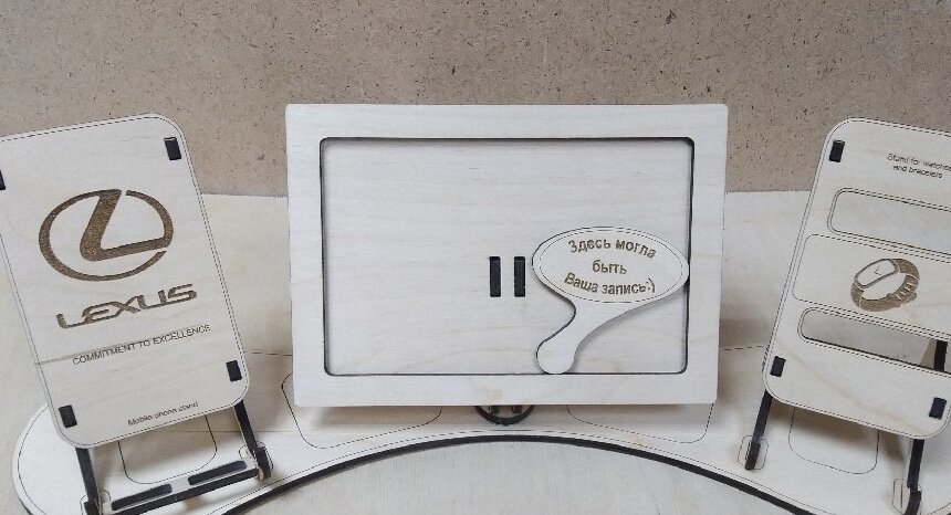 Intra απο ξύλο plywood 3mm-4mm πάχος – Σταθμός σύνδεσης για τηλέφωνο με ξύλο κορνίζας 35x40 cm INTRAVECTRY-MY551253