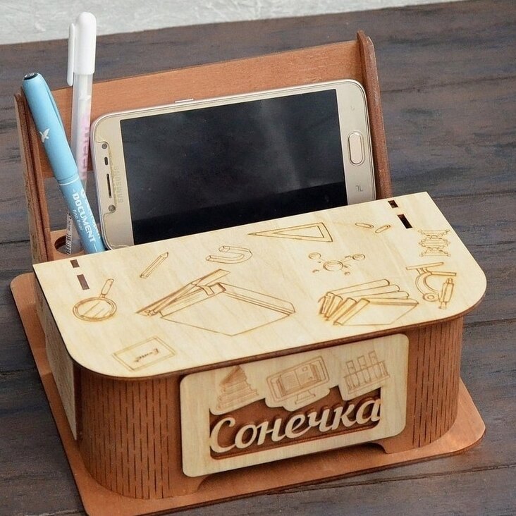 Intra απο ξύλο plywood 3mm-4mm πάχος – Εξατομικευμένο ξύλο Organizer Αξεσουάρ γραφείου γραφείου 40x45 cm INTRAVECTRY-MY551291