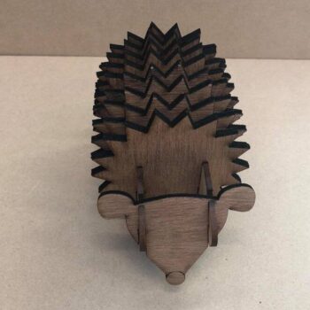 Intra απο ξύλο plywood 3mm-4mm πάχος – Σετ σουβέρ με ξύλο θήκης σκαντζόχοιρου 10x10 cm INTRAVECTRY-MY554386 - Image 2