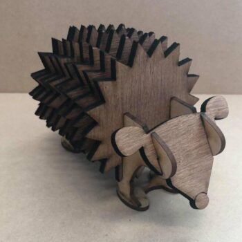 Intra απο ξύλο plywood 3mm-4mm πάχος – Σετ σουβέρ με ξύλο θήκης σκαντζόχοιρου 10x10 cm INTRAVECTRY-MY554386 - Image 4