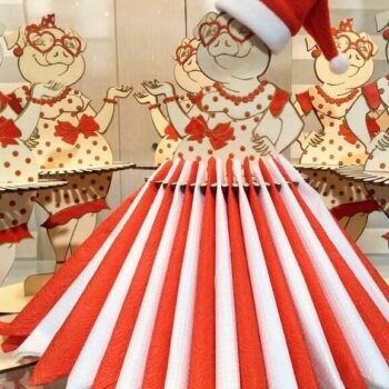 Intra απο ξύλο plywood 3mm-4mm πάχος – ξύλο θήκης χαρτοπετσέτας Pig Lady 30x35 cm INTRAVECTRY-MY558158 - Image 1