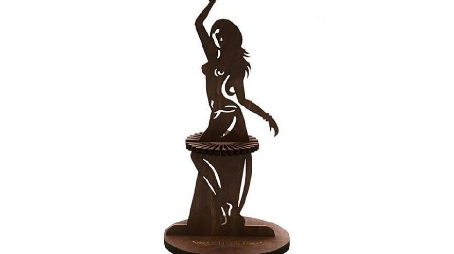 Intra απο ξύλο plywood 3mm-4mm πάχος – ξύλο θήκης χαρτοπετσέτας σιλουέτας για κορίτσι 40x40 cm INTRAVECTRY-MY558160