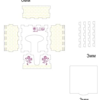 Intra απο ξύλο plywood 3mm-4mm πάχος – ξύλο θήκης χαρτοπετσέτας από κόντρα πλακέ 45x50 cm INTRAVECTRY-MY558161 - Image 2