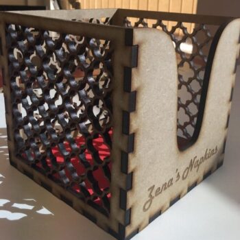 Intra απο ξύλο plywood 3mm-4mm πάχος – Ξύλινη θήκη για χαρτοπετσέτα επιτραπέζιου 50x60 cm INTRAVECTRY-MY558163 - Image 1