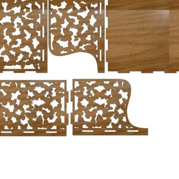 Intra απο ξύλο plywood 3mm-4mm πάχος – Τετράγωνη θήκη για χαρτοπετσέτα 45x50 cm INTRAVECTRY-MY558164 - Image 3