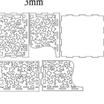 Intra απο ξύλο plywood 3mm-4mm πάχος – Τετράγωνη θήκη για χαρτοπετσέτα 45x50 cm INTRAVECTRY-MY558164 - Image 4