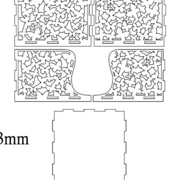 Intra απο ξύλο plywood 3mm-4mm πάχος – Θήκη χαρτοπετσέτας με λίμα πεταλούδων 25x30 cm INTRAVECTRY-MY554616 - Image 4